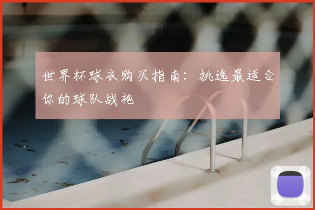 世界杯球衣购买指南：挑选最适合你的球队战袍